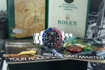 Vintage Rolex 16750  - GMT Master - Complete set with Punched Papers