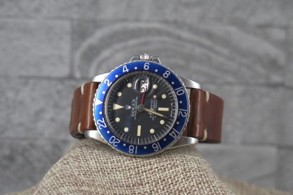 Vintage Rolex 1675 Radial dial GMT Master with Blueberry Insert/Provenance