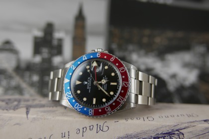Vintage Rolex Rolex GMT Master 16750 Gloss dial, Amazing Patina