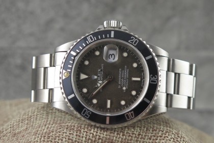 Modern Rolex 16610 Submariner Date -TROPICAL DIAL - Mint - T Serial 