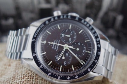 Vintage Omega Speedmaster Moon watch 145022-69 with stunning Tropical dial