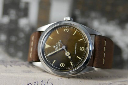 Vintage Rolex Beautiful 5504 Tropical dial Explorer from 1960