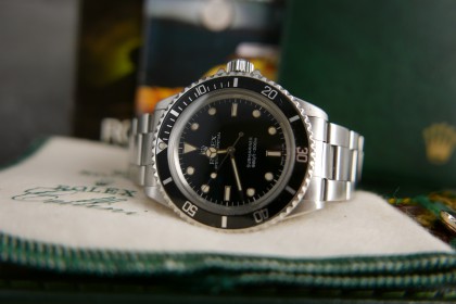 Vintage Rolex Glossy 5513 Submariner non date - 1987