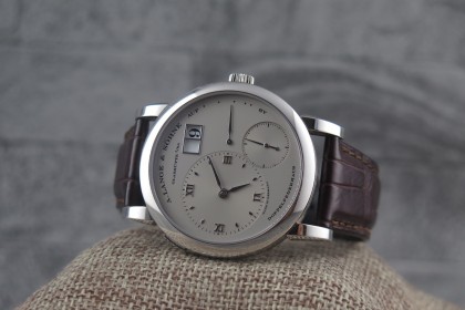 Modern A.Lange & Sohne Lange 1, 101.025 platinum Full set, Rhodium dial, 2014 Full set