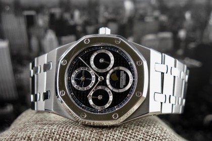 Modern Audemars Piguet Royal Oak 25820SP Perpetual Calendar Black Dial