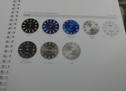 																															Rolex 2011/12 Master Dial Catalogue DIAL															