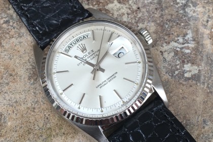 Vintage Rolex 1803 White Gold Day Date