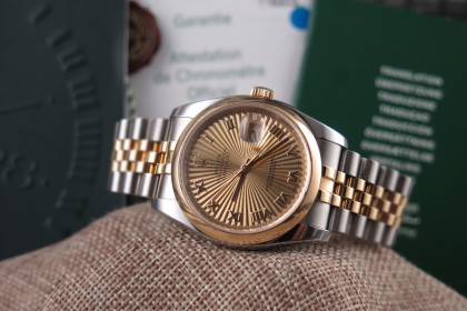 Modern Rolex Datejust 116203 Bi Metal - Z serial Box & papers