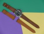																 	20mm Brown French Calfskin Strap leather Strap 																