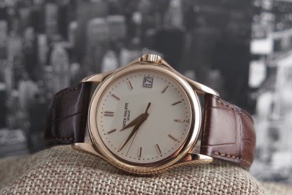 Modern Patek Philippe Calatrava 5127R in Rose Gold-Full Set-Patek serviced 2016