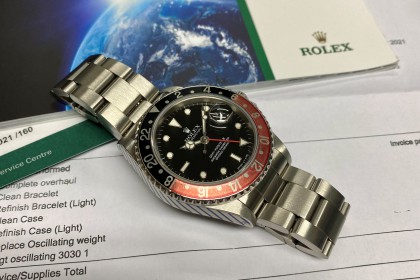 Vintage Rolex Rolex GMT Master II 16760 aka 'Fat Lady' Dec 2021 Rolex Service