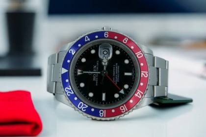 Modern Rolex 16710 Pepsi GMT Master II 'Stick Dial' Collectors Set