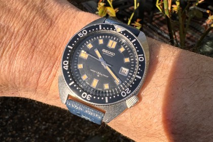 Vintage Seiko 6105-8009 Vintage Diver aka Slim Willard with amazing dial/Patina