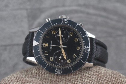 Vintage Leonidas Bundeswehr Flyback Chronograph