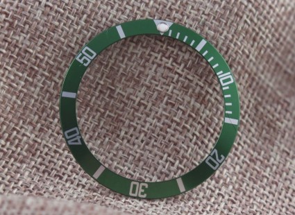 																															Green insert for Rolex 16610LV anniversary Submariner LV1															