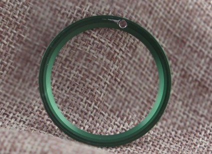 																															Green insert for Rolex 16610LV Anniversary Submariner LV2															