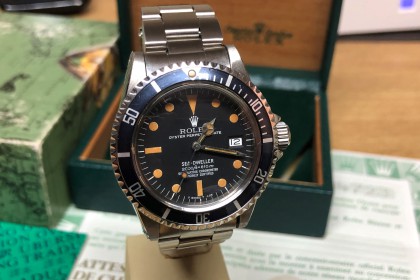 Vintage Rolex 1665 Rail Dial Sea-Dweller Rolex Serviced & Full set