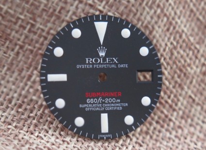 																															Rolex 1680 Red Luminova service dial & Hands 1680redserv															