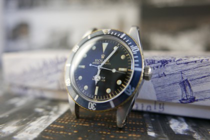 Vintage Rolex 5508 Small Crown Submariner with Unbelievable Dial & case