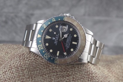 Vintage Rolex GMT Master 1675, MK1, Long E Full Set