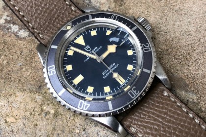 Vintage Tudor 9411/0 Blue snowflake with stunning patina